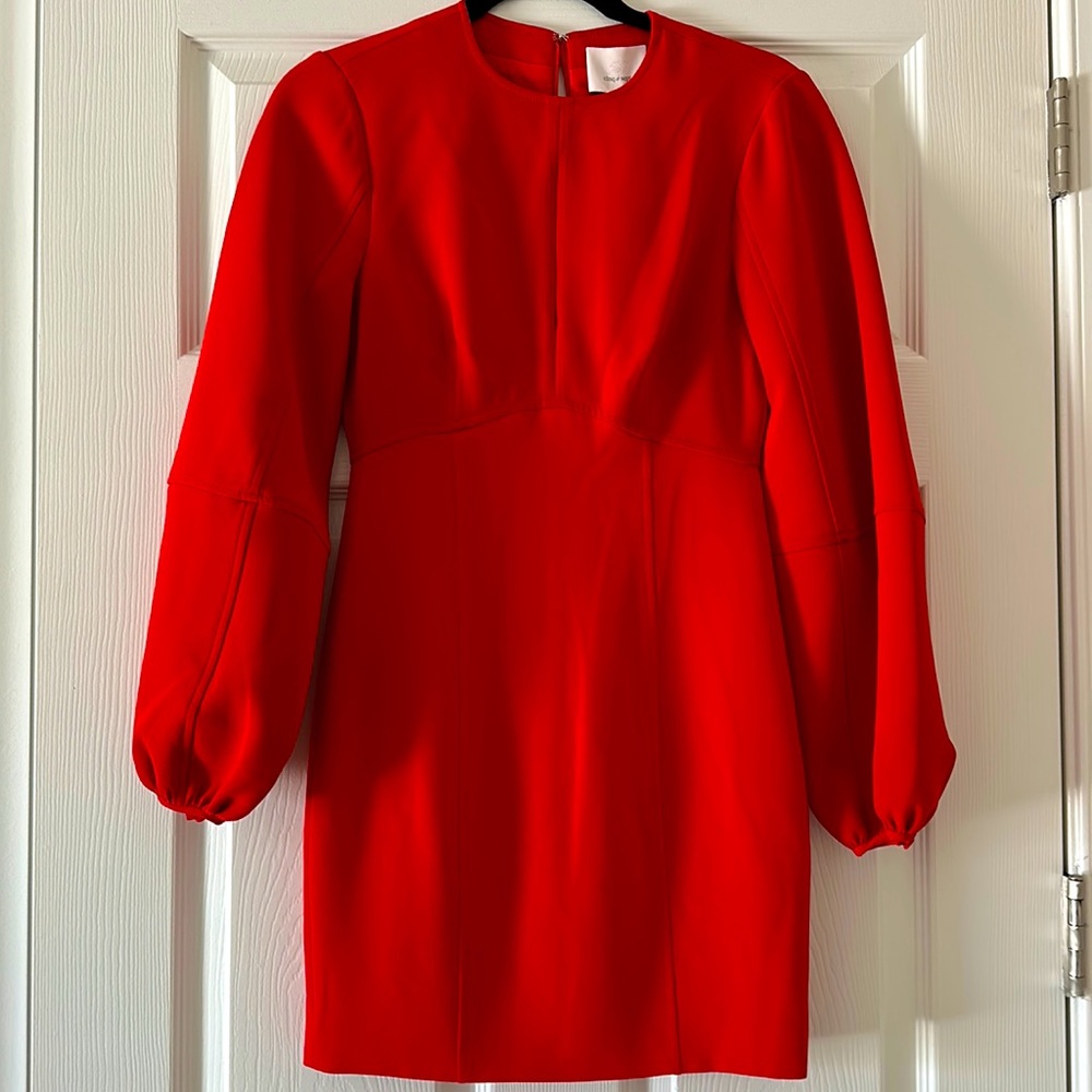 Cinq a Sept Red Cocktail Dress
